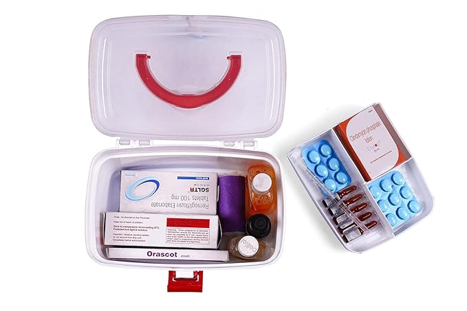 SMALL MEDICAL BOX White | Medicine Organizer | First aid Box, Multi-Purpose Box (SMALL MEDICAL BOX)
