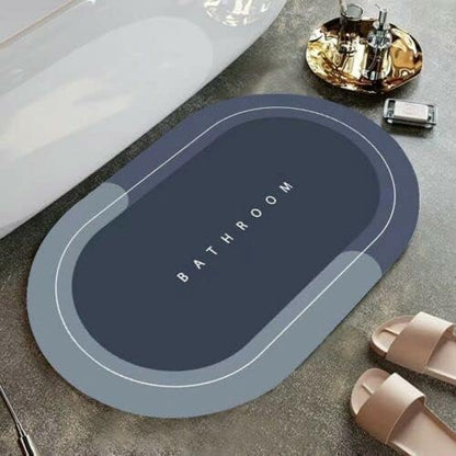 Quick-Dry Anti-Slip Bathroom Mat – Water Absorbent Rubber Floor & Door Mat for Home, Kitchen, Washroom & Office