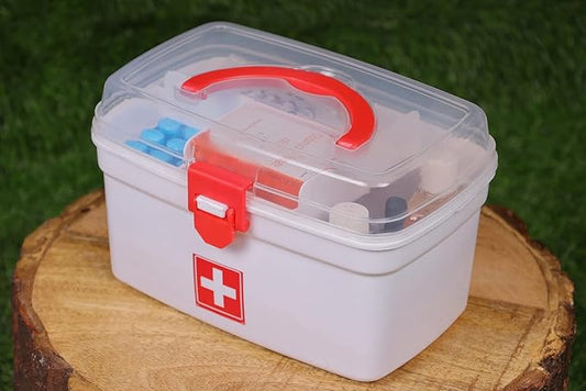 SMALL MEDICAL BOX White | Medicine Organizer | First aid Box, Multi-Purpose Box (SMALL MEDICAL BOX)