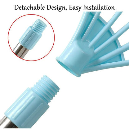 2-in-1 Magic Silicone Broom with Long Handle & Dustpan – Retractable Soft Rubber Broom for Water, Pet Hair & Floor Cleaning