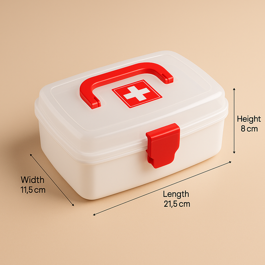 SMALL MEDICAL BOX White | Medicine Organizer | First aid Box, Multi-Purpose Box (SMALL MEDICAL BOX)