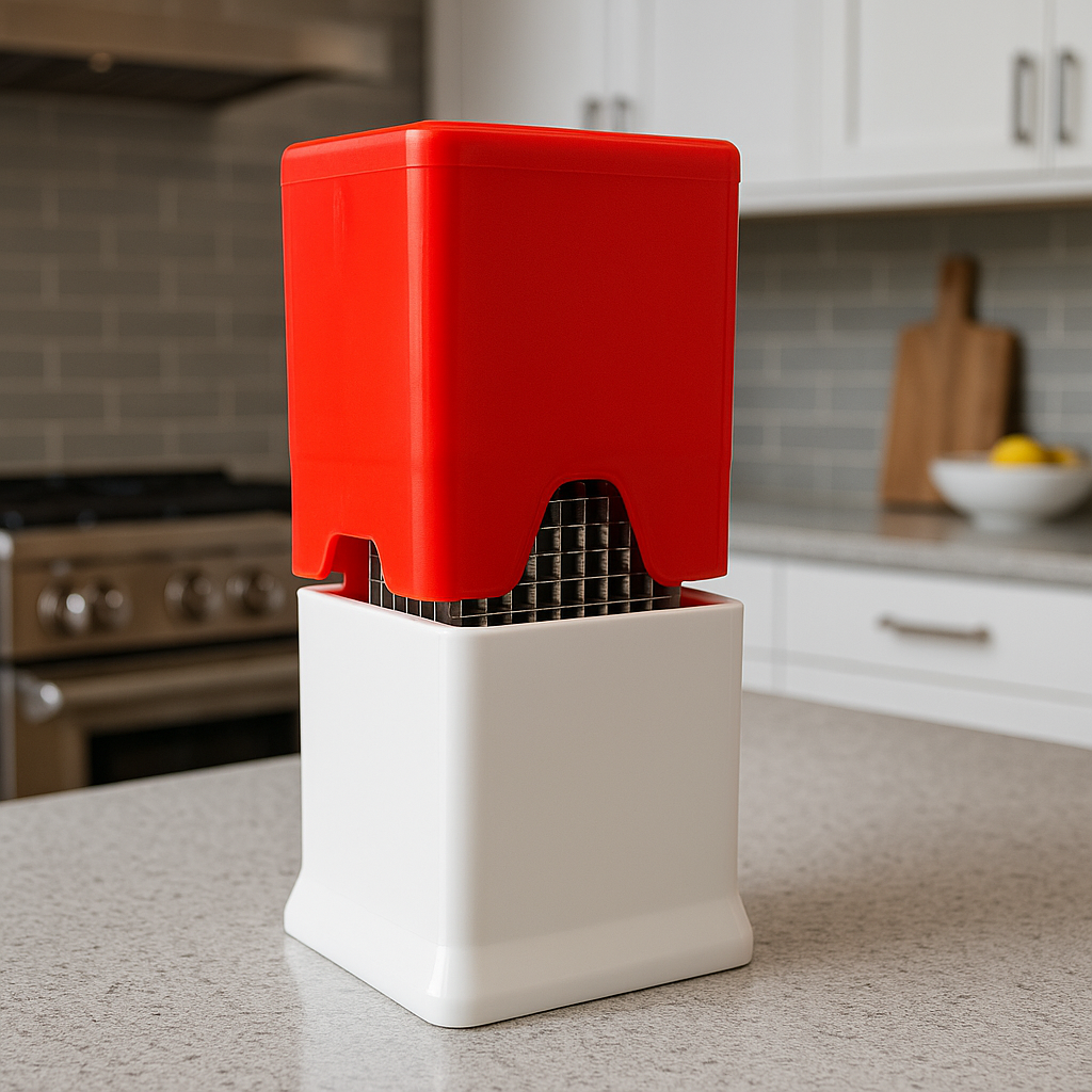 Premium Manual Potato Chipser & French Fry Cutter – Multi-Purpose Vegetable & Fruit Slicer