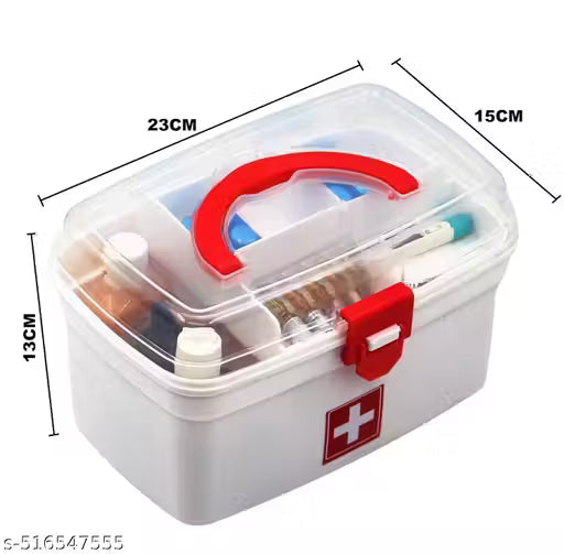 BIG MEDICAL BOX White | Medicine Organizer | First aid Box, Multi-Purpose Box (BIG MEDICAL BOX)