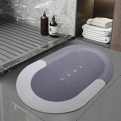 Quick-Dry Anti-Slip Bathroom Mat – Water Absorbent Rubber Floor & Door Mat for Home, Kitchen, Washroom & Office