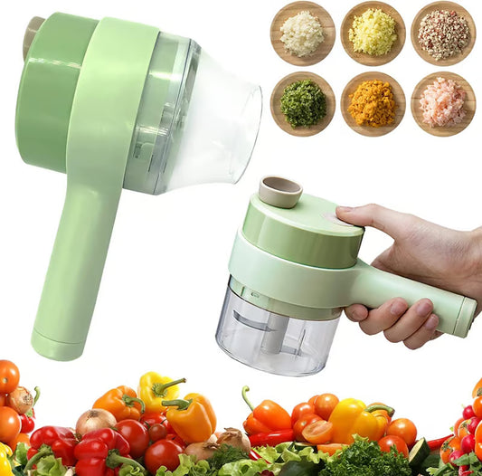 4 in 1 Electric Vegetable Cutter & Meat Mincer – Multi-Functional Kitchen Chopper